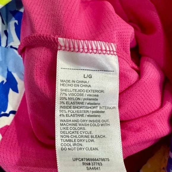 Rafaella L/G Floral Print Skort Pink Multi - Picture 5 of 5